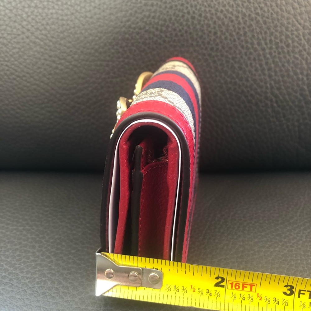 Gucci Queen Margaret GG Canvas Mini Wallet in Red NEW IN BOX - Picture 9 of 13